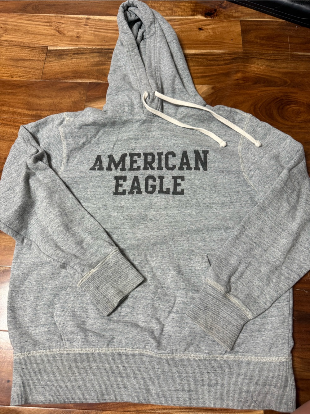 American Eagle Outfitters Gray Crewneck Hoodie with Logo